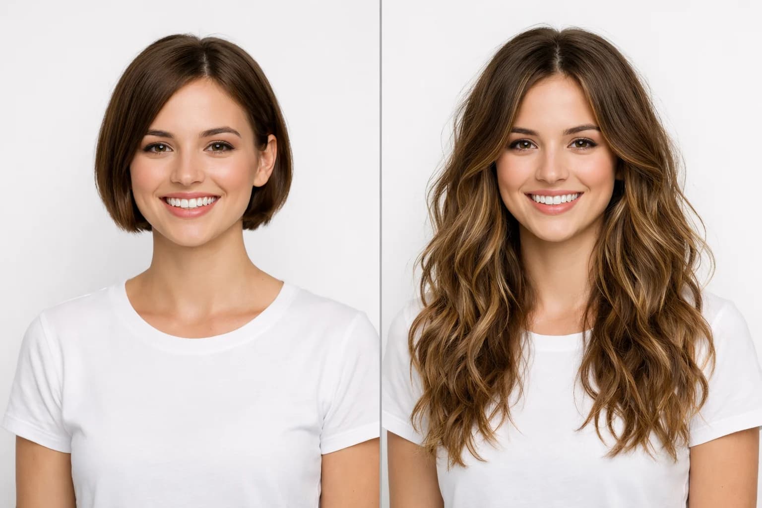 AI hairstyle changer natural curls enhancement showing defined curl pattern