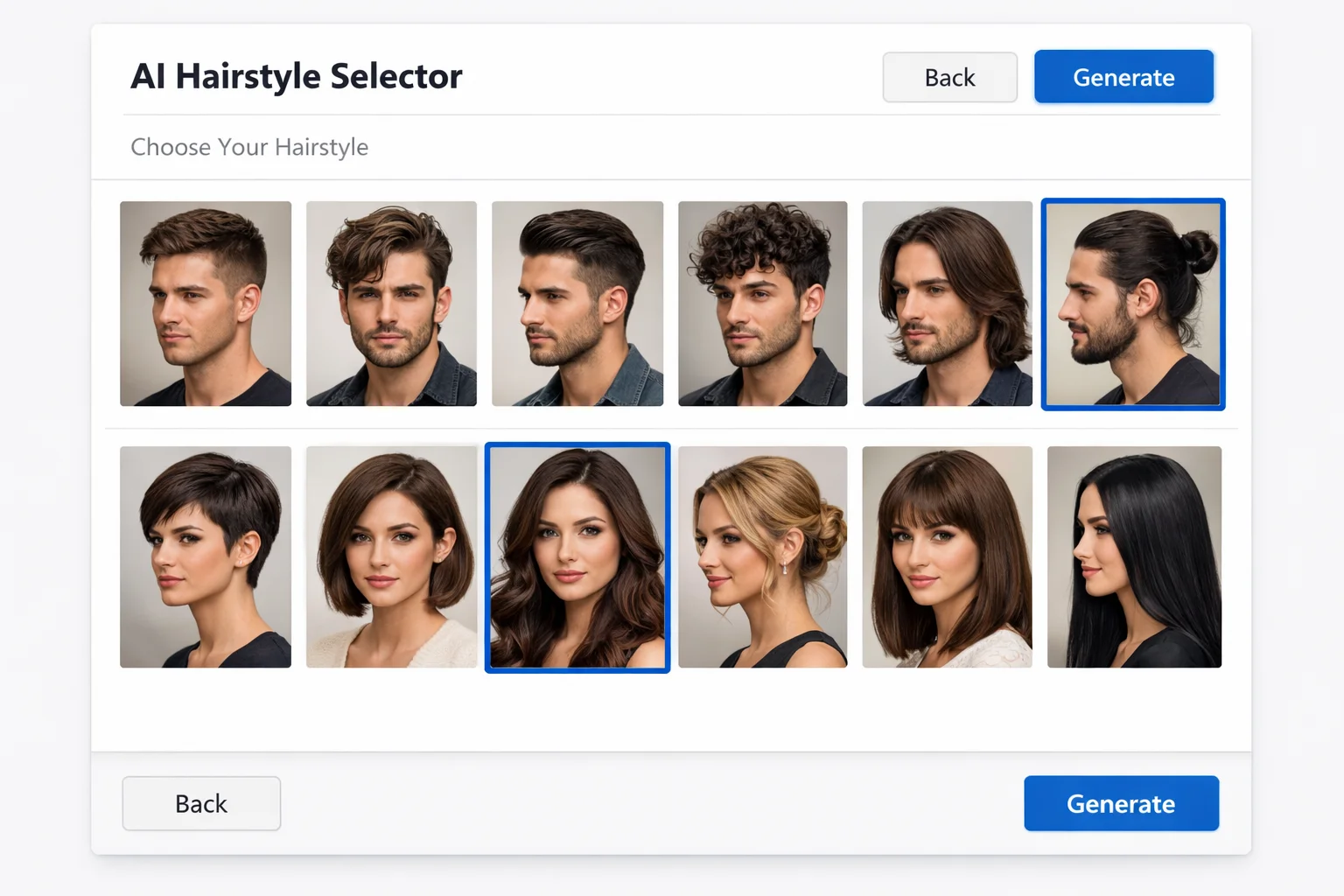 AI hairstyle changer blonde balayage result with natural sun-kissed highlights