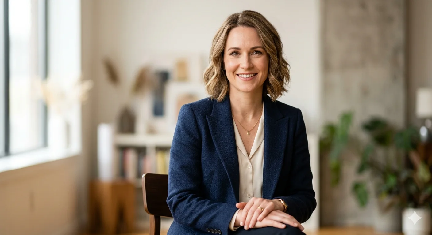 Wan 2.7 image generated professional businesswoman portrait with natural lighting, face control accuracy