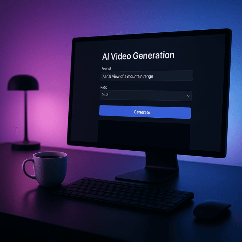 Sora 2 AI video creation workspace showing the simple three-step process