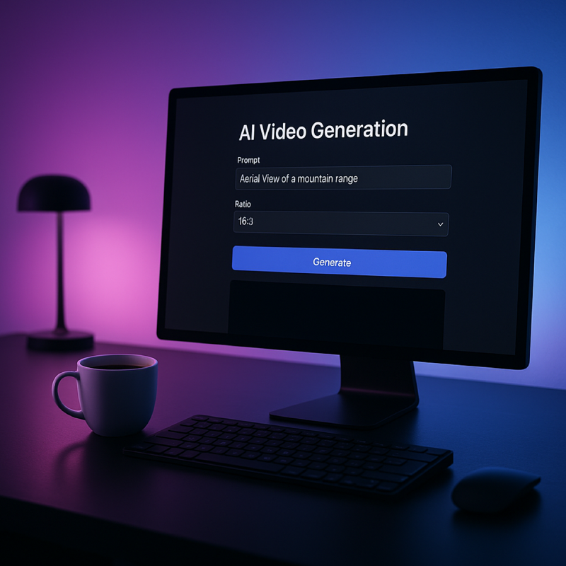 Sora 2 AI video creation workspace showing the simple three-step process
