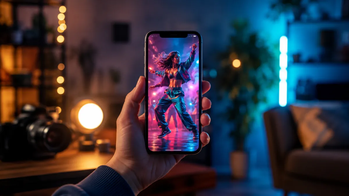 Caso de uso Gemini Omni para TikTok e Reels Exemplo de uso do Gemini Omni para vídeo vertical TikTok e Reels