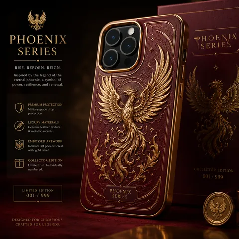 Reve 2.0 example prompt - Luxury phone case