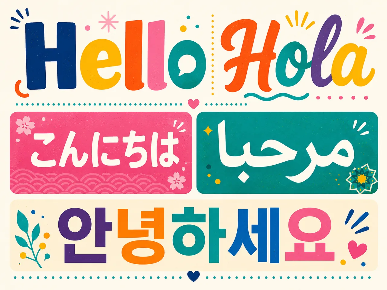 Reve 2.0 pixel-perfect text rendering in English, Spanish, Japanese and Korean