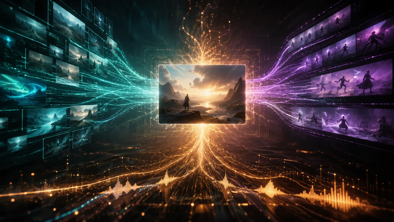 Seedance 2.5 merging up to 50 multimodal references into one cinematic AI video frame