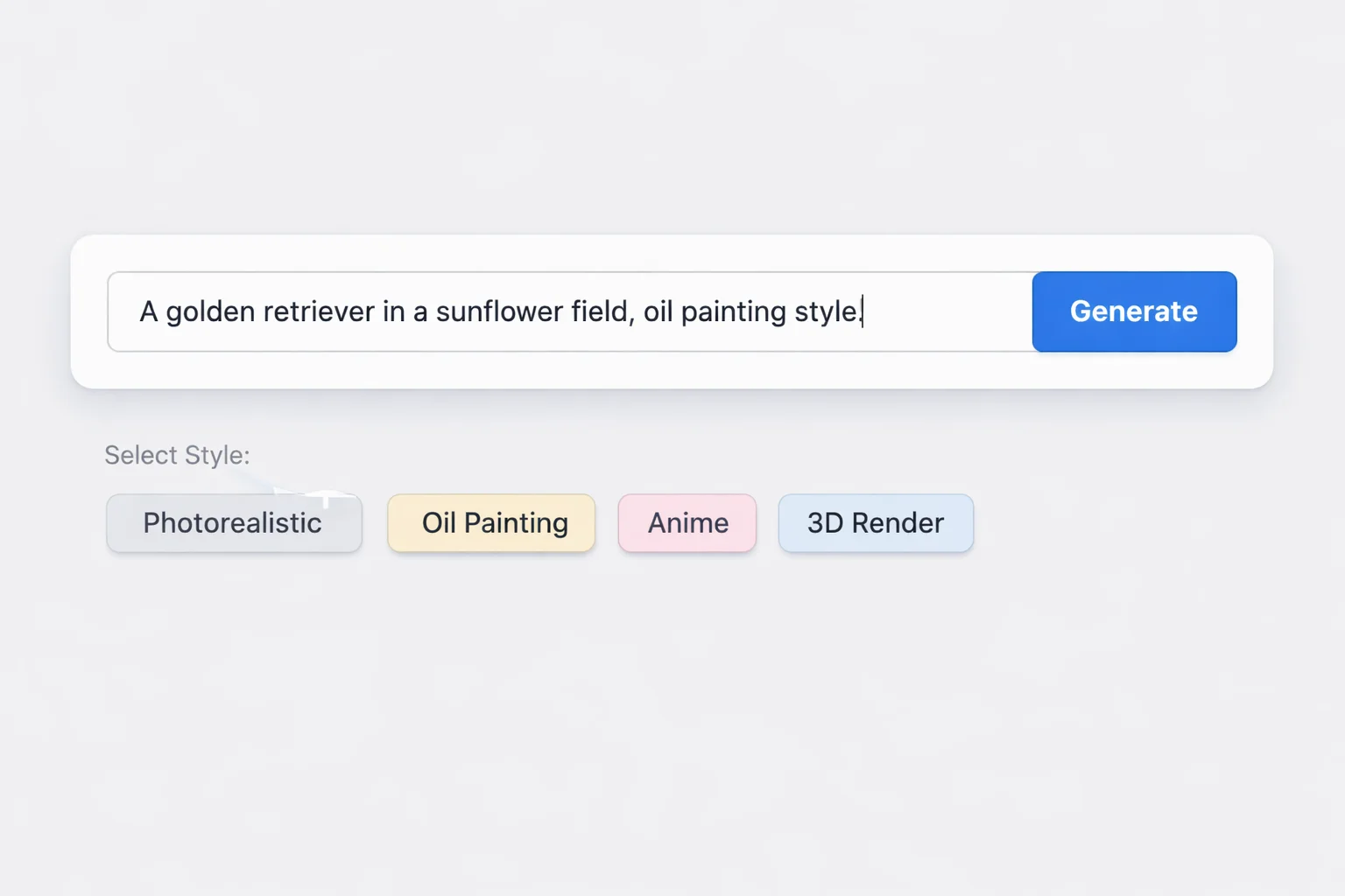 Z-Image AI prompt input interface with style tags for text-to-image generation